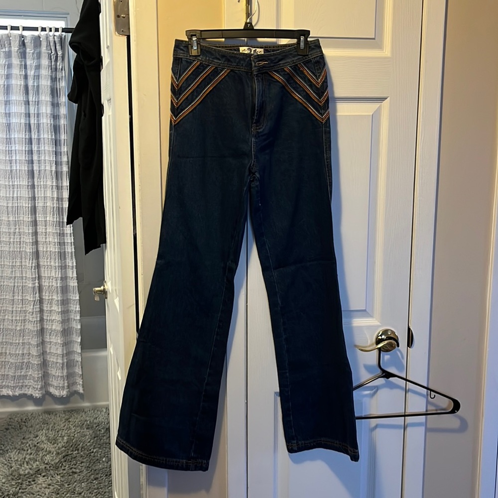 Free people wide flare pants